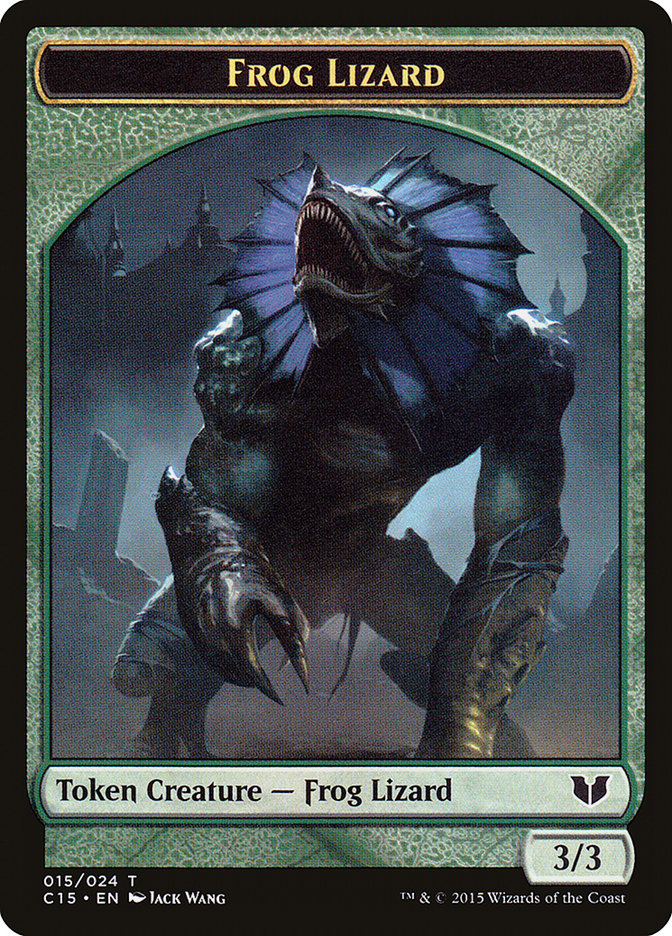 Frog Lizard Token [Commander 2015 Tokens] | Galactic Gamez