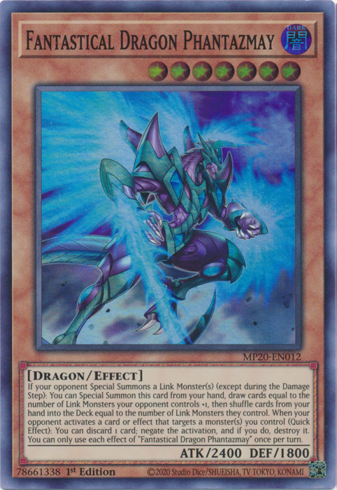 Fantastical Dragon Phantazmay [MP20-EN012] Super Rare | Galactic Gamez