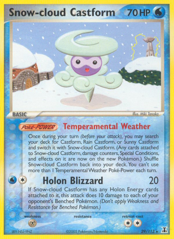 Snow-cloud Castform (29/113) [EX: Delta Species] | Galactic Gamez