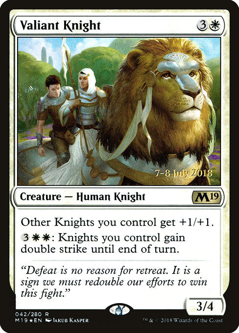 Valiant Knight [Core Set 2019 Promos] | Galactic Gamez