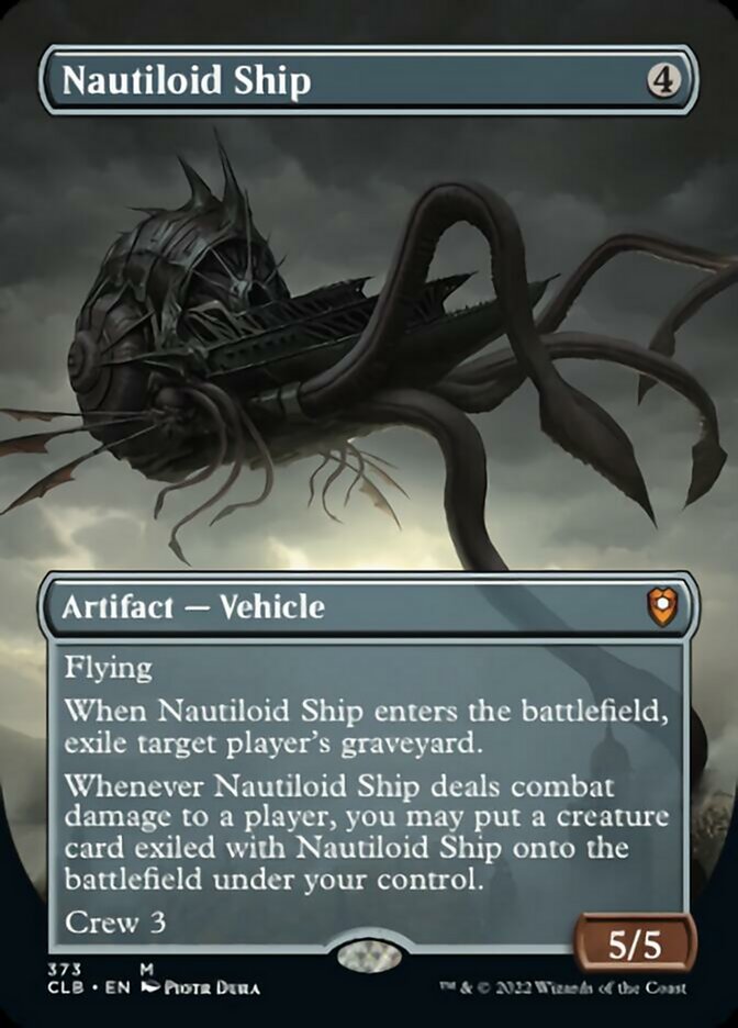 Nautiloid Ship (Borderless Alternate Art) [Commander Legends: Battle for Baldur's Gate] | Galactic Gamez