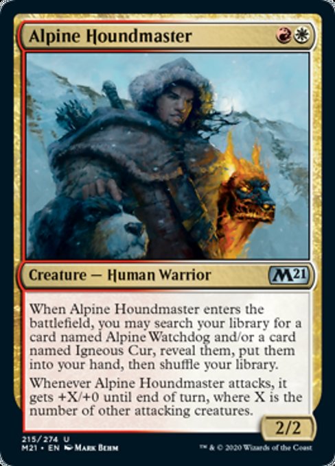 Alpine Houndmaster [Core Set 2021] | Galactic Gamez