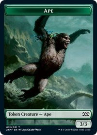 Ape // Elemental Double-sided Token [Double Masters Tokens] | Galactic Gamez
