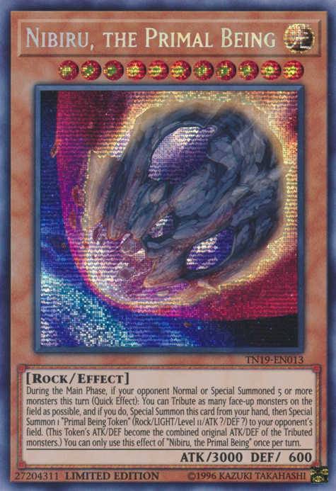 Nibiru, the Primal Being [TN19-EN013] Prismatic Secret Rare | Galactic Gamez