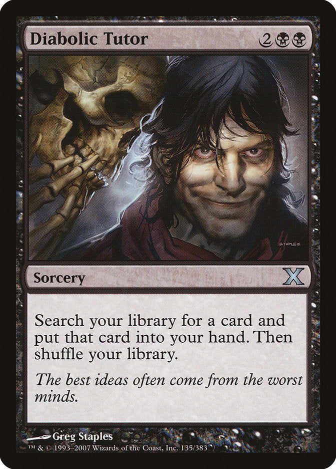 Diabolic Tutor [Tenth Edition] | Galactic Gamez