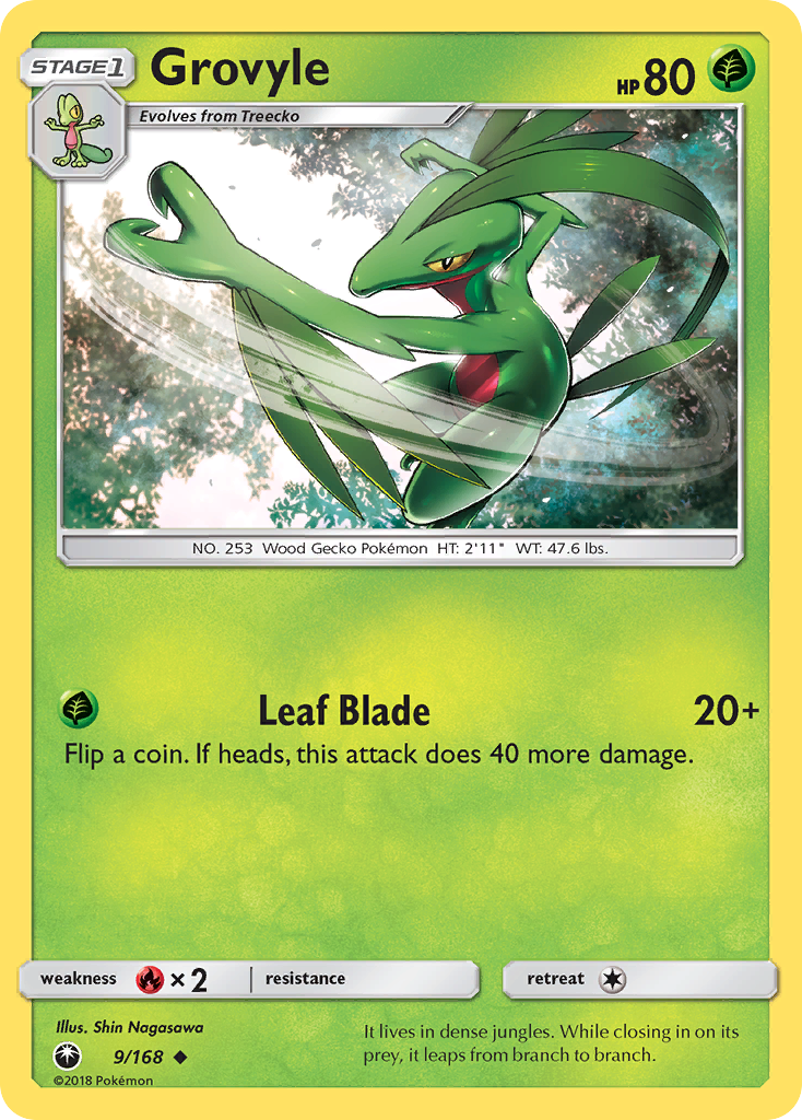 Grovyle (9/168) [Sun & Moon: Celestial Storm] | Galactic Gamez