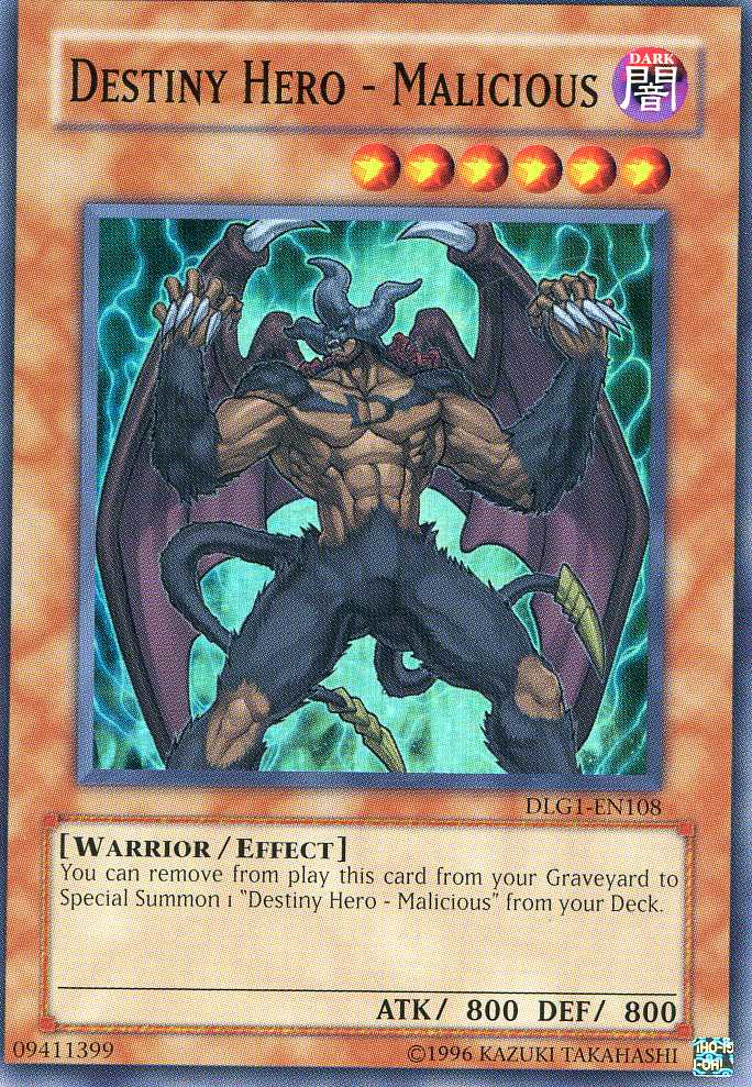 Destiny HERO - Malicious [DLG1-EN108] Super Rare | Galactic Gamez