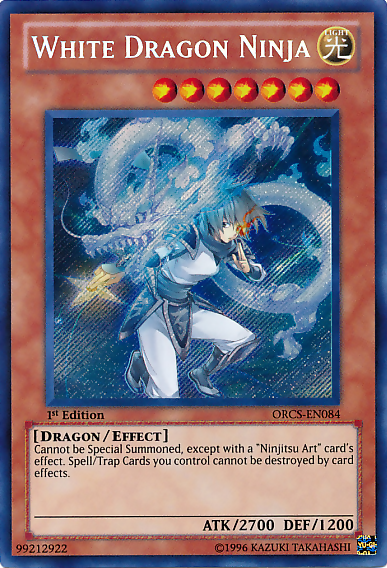 White Dragon Ninja [ORCS-EN084] Secret Rare | Galactic Gamez