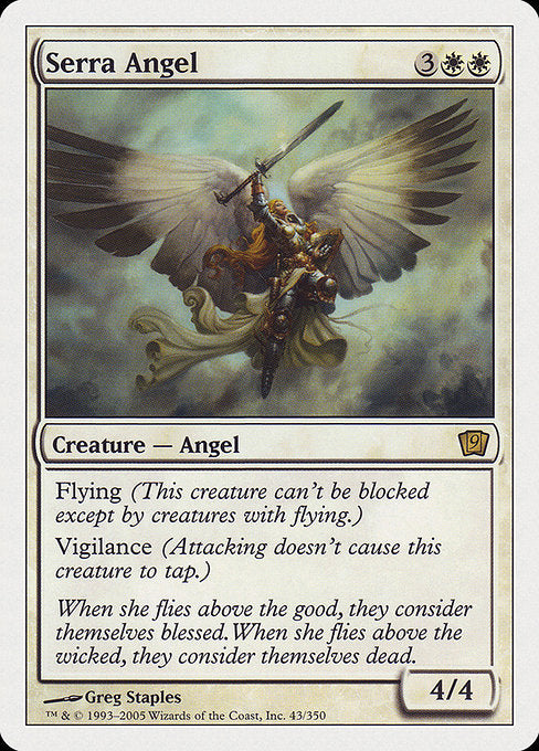Serra Angel [Ninth Edition] | Galactic Gamez