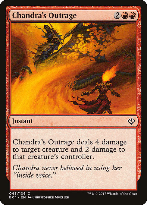 Chandra's Outrage [Archenemy: Nicol Bolas] | Galactic Gamez