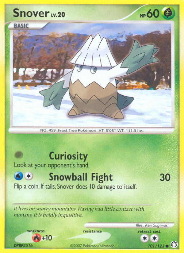 Snover (101/123) [Diamond & Pearl: Mysterious Treasures] | Galactic Gamez