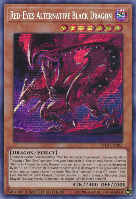 Red-Eyes Alternative Black Dragon [TN19-EN005] Prismatic Secret Rare | Galactic Gamez