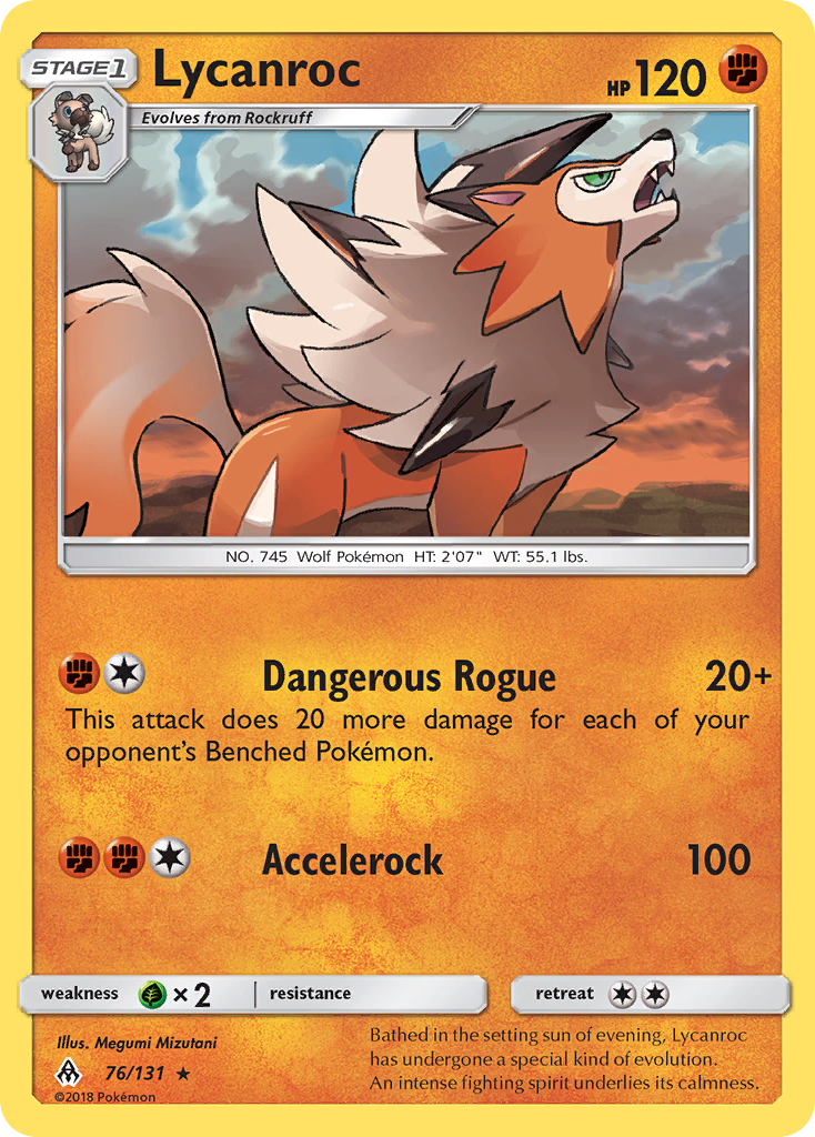 Lycanroc (76/131) [Sun & Moon: Forbidden Light] | Galactic Gamez