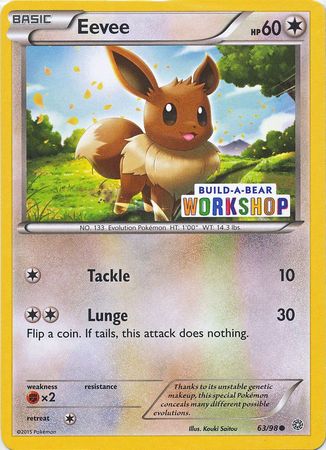 Eevee (63/98) (Build A Bear Workshop Exclusive) [XY: Ancient Origins] | Galactic Gamez