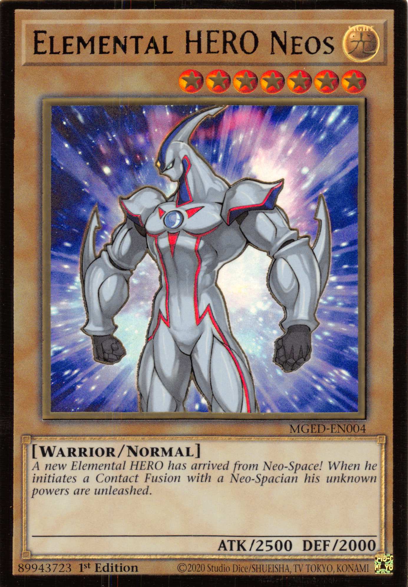 Elemental HERO Neos [MGED-EN004] Gold Rare | Galactic Gamez