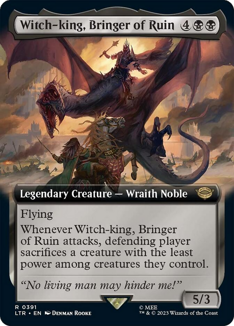 Witch-king, Bringer of Ruin (Extended Alternate Art) [The Lord of the Rings: Tales of Middle-Earth] | Galactic Gamez