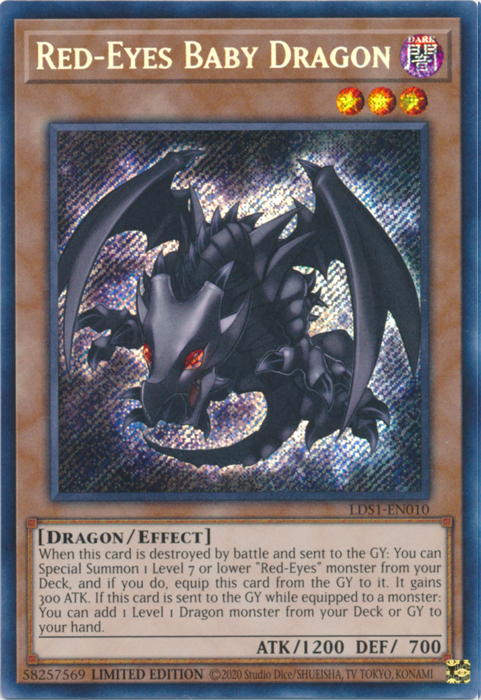 Red-Eyes Baby Dragon [LDS1-EN010] Secret Rare | Galactic Gamez