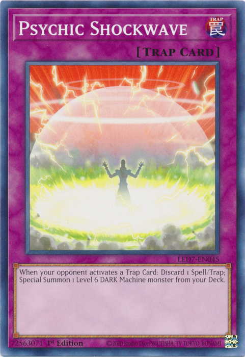 Psychic Shockwave [LED7-EN045] Common | Galactic Gamez