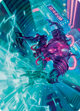 Surgehacker Mech Art Card [Kamigawa: Neon Dynasty Art Series] | Galactic Gamez