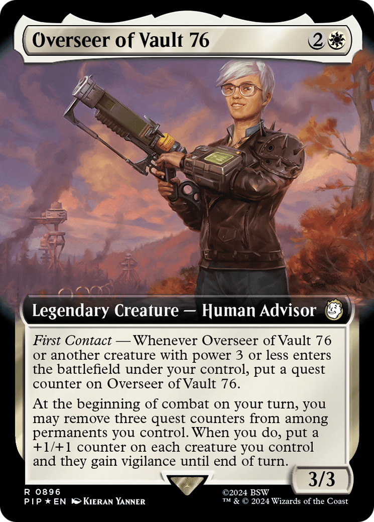 Overseer of Vault 76 (Extended Art) (Surge Foil) [Fallout] | Galactic Gamez