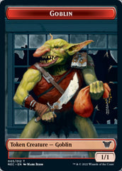 Smoke Blessing // Goblin Double-sided Token [Kamigawa: Neon Dynasty Commander Tokens] | Galactic Gamez