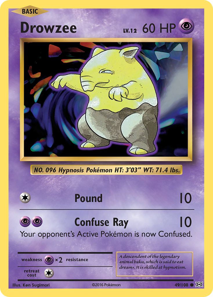 Drowzee (49/108) [XY: Evolutions] | Galactic Gamez