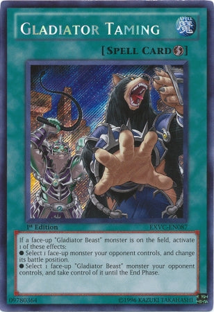 Gladiator Taming [EXVC-EN087] Secret Rare | Galactic Gamez