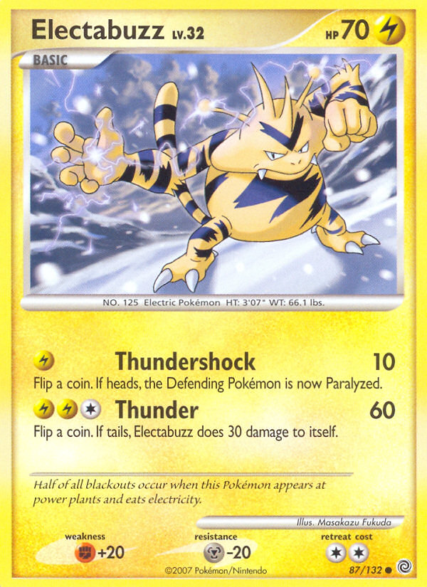 Electabuzz (87/132) [Diamond & Pearl: Secret Wonders] | Galactic Gamez