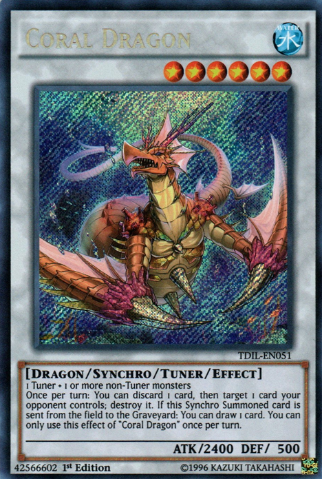 Coral Dragon [TDIL-EN051] Secret Rare | Galactic Gamez