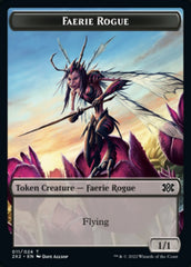 Faerie Rogue // Monk Double-sided Token [Double Masters 2022 Tokens] | Galactic Gamez