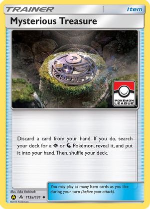 Mysterious Treasure (113a/131) (League Promo) [Sun & Moon: Forbidden Light] | Galactic Gamez