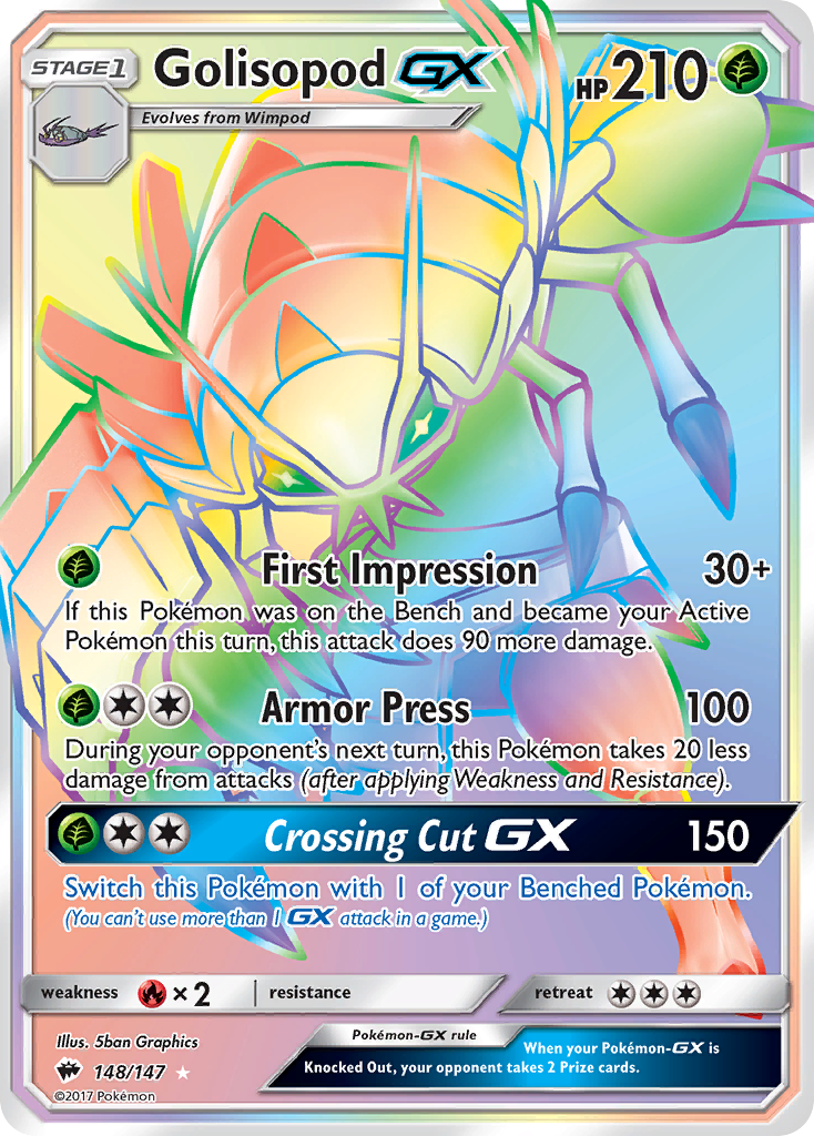 Golisopod GX (148/147) [Sun & Moon: Burning Shadows] | Galactic Gamez