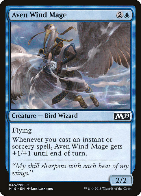 Aven Wind Mage [Core Set 2019] | Galactic Gamez