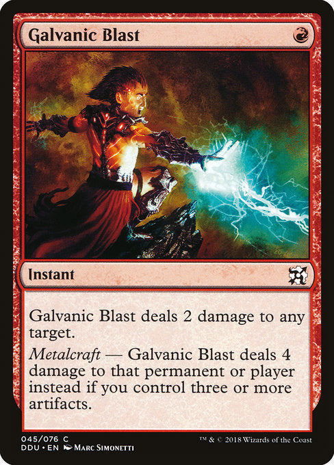 Galvanic Blast [Duel Decks: Elves vs. Inventors] | Galactic Gamez