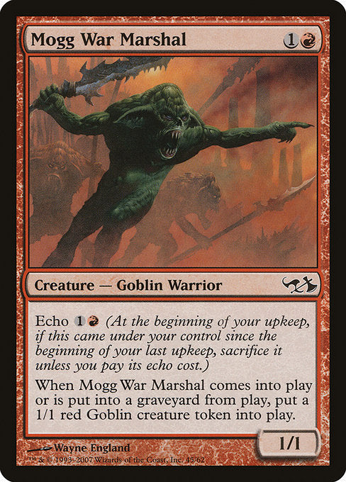 Mogg War Marshal [Duel Decks: Elves vs. Goblins] | Galactic Gamez