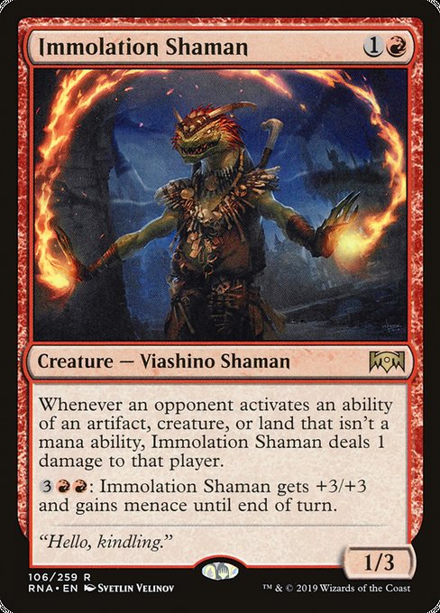 Immolation Shaman [Ravnica Allegiance] | Galactic Gamez