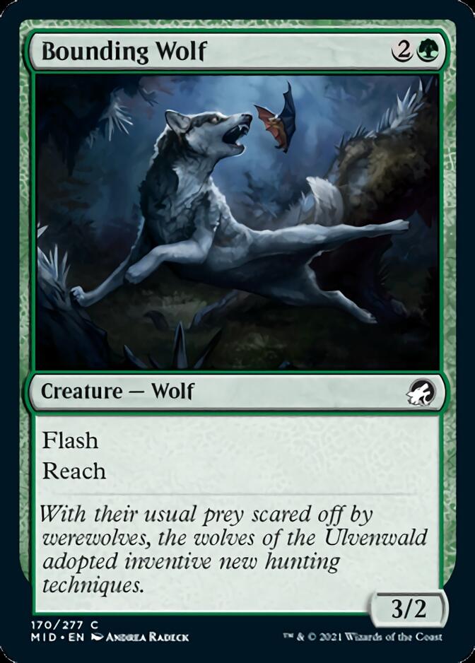 Bounding Wolf [Innistrad: Midnight Hunt] | Galactic Gamez