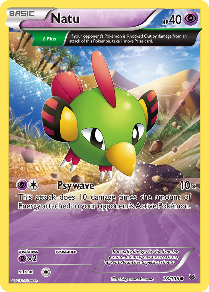 Natu (28/108) [XY: Roaring Skies] | Galactic Gamez