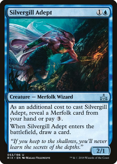 Silvergill Adept [Rivals of Ixalan] | Galactic Gamez