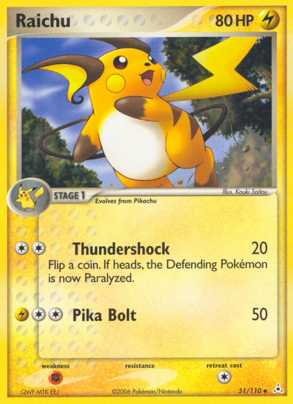 Raichu (51/110) [EX: Holon Phantoms] | Galactic Gamez