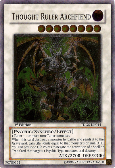 Thought Ruler Archfiend (UTR) [TDGS-EN044] Ultimate Rare | Galactic Gamez