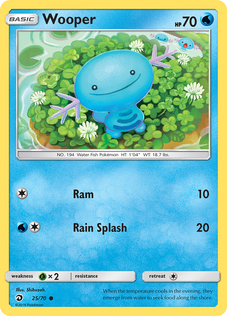 Wooper (25/70) [Sun & Moon: Dragon Majesty] | Galactic Gamez