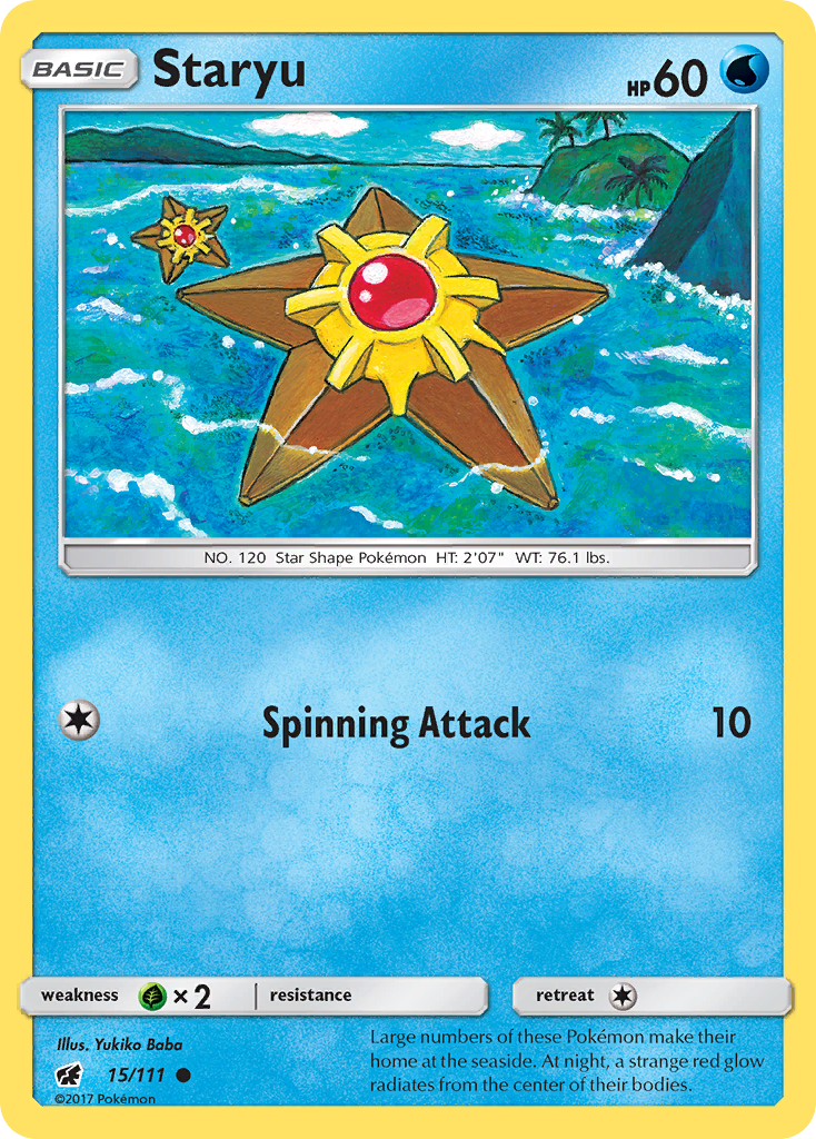 Staryu (15/111) [Sun & Moon: Crimson Invasion] | Galactic Gamez