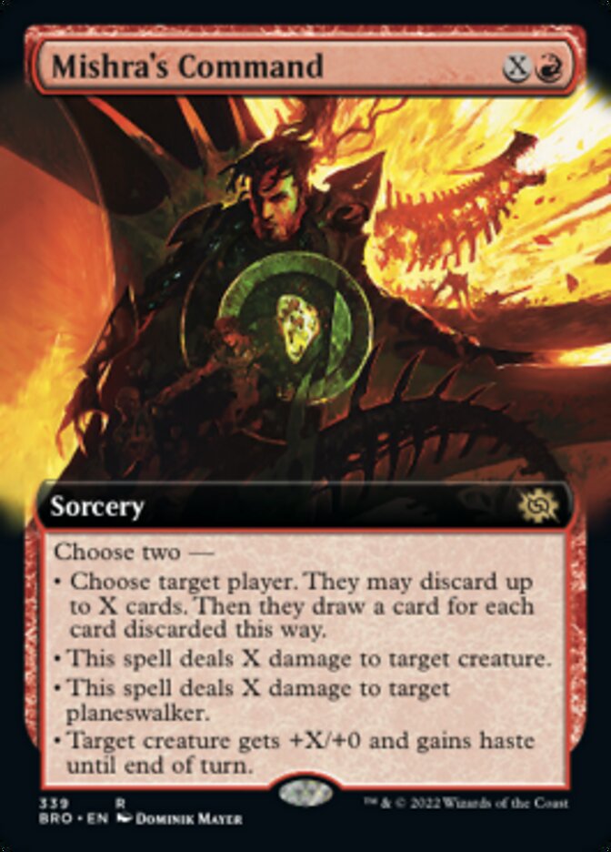 Mishra's Command (Extended Art) [The Brothers' War] | Galactic Gamez
