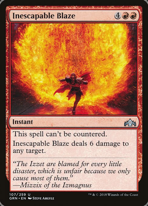 Inescapable Blaze [Guilds of Ravnica] | Galactic Gamez