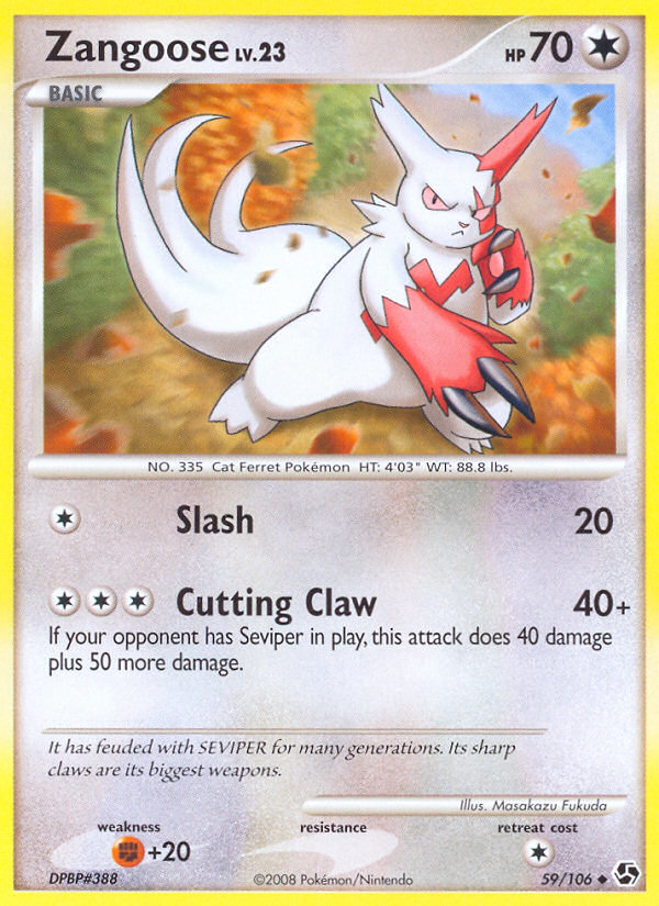 Zangoose (59/106) [Diamond & Pearl: Great Encounters] | Galactic Gamez