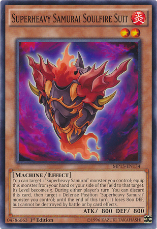 Superheavy Samurai Soulfire Suit [MP15-EN134] Common | Galactic Gamez