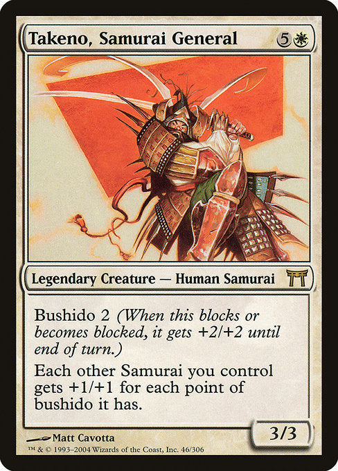 Takeno, Samurai General [Champions of Kamigawa] | Galactic Gamez