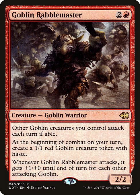 Goblin Rabblemaster [Duel Decks: Merfolk vs. Goblins] | Galactic Gamez
