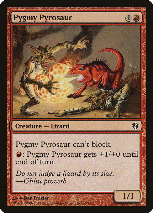 Pygmy Pyrosaur [Duel Decks: Venser vs. Koth] | Galactic Gamez